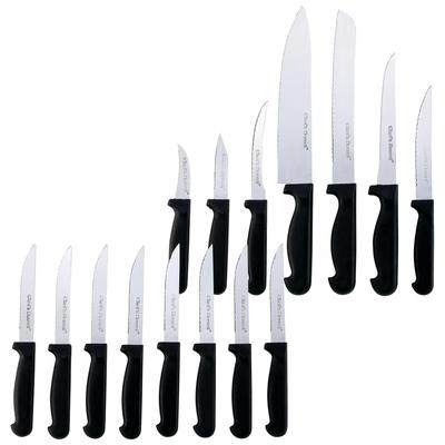Chef&apos;s Secret® 15pc Surgical Stainless Steel Knife Set is a Great Premium