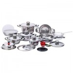 Chef's Secret® 22pc 12-Element, High-Quality, Heavy-Duty Stainless Steel Cookware Set