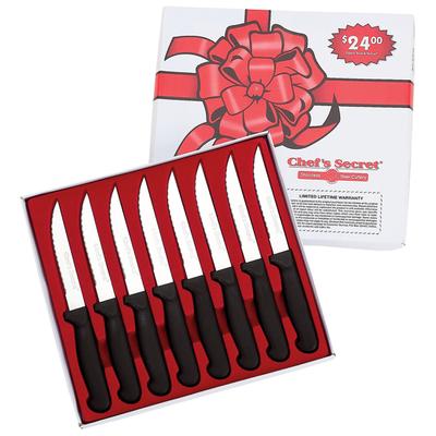 Chef&apos;s Secret® 8pc 8-1/2" Steak Knife Set