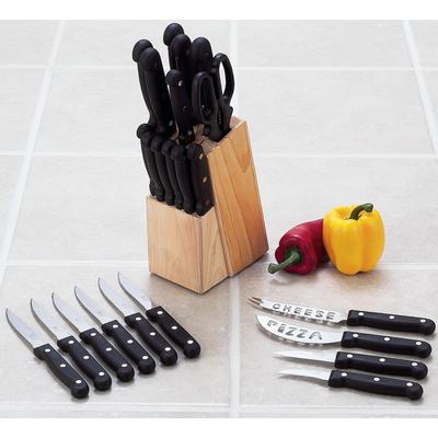 Diamond Cut® 24pc Cutlery Set in Wood Block
