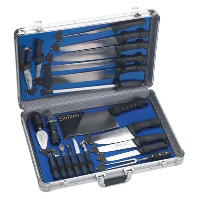 Slitzer™ 22pc Professional Chef&apos;s Cutlery Set in Case