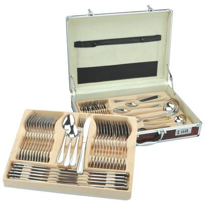Sterlingcraft® High-Quality, Heavy-Gauge Stainless Steel 72pc Flatware and Hostess Set