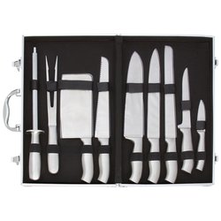 Slitzer™ 10pc Stainless Steel Cutlery Set in Case