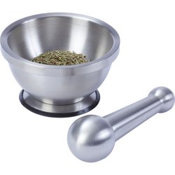 Maxam® Stainless Steel Mortar and Pestle