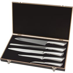 Slitzer™ 6pc Professional Surgical Stainless Steel Cutlery Set in Wood Case