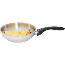 Precise Heat™ 8-1/4" 12-Element T304 Stainless Steel Omelet Pan with Thermal Copper Disk