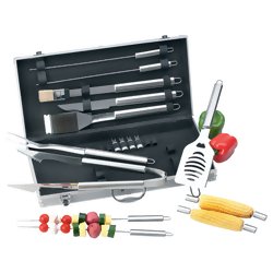Chefmaster™ 19pc All Stainless Steel Barbeque Tool Set