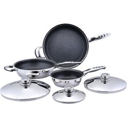 Precise Heat™ 6pc High-Quality, Heavy-Gauge Stainless Steel Non-Stick Skillet Set