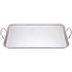 Precise Heat™ by Maxam® T304 5-Ply Stainless Steel Double Griddle