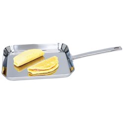 Chef&apos;s Secret® by Maxam® 11" T304 High-Quality Stainless Steel Square Griddle